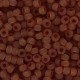 Miyuki rocailles Perlen 8/0 - Matted transparent topaz 8-133F